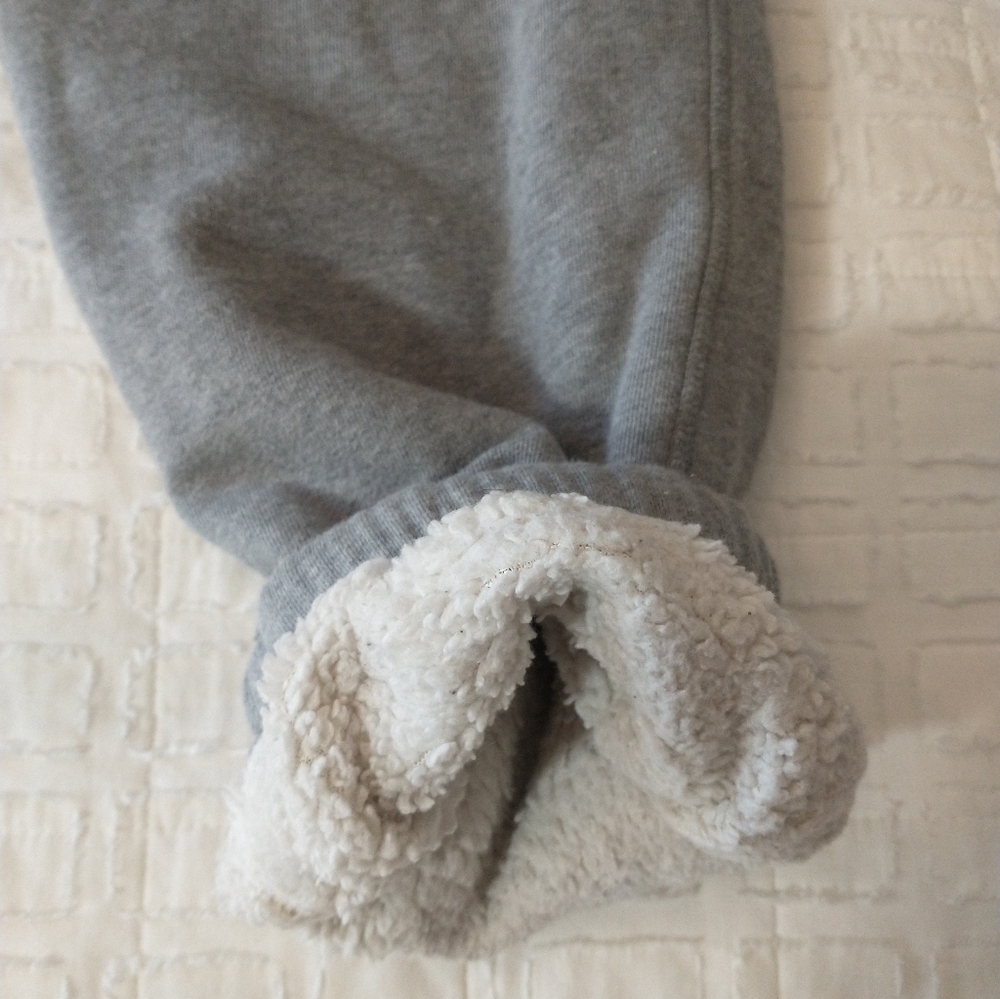 M&S‎ Gray Fleece Lined Jogger Sweatpants, Men's Size Large, Cozy, Warm, Athletic - Picture 6 of 8